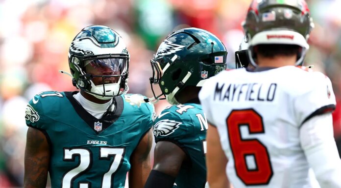 NFL news: Eagles’ Quinyon Mitchell, Bucs’ Tristan Wirfs get into confrontation