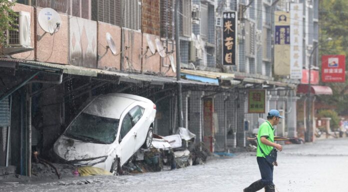 les images des dégâts après la rupture d’une digue à Taïwan