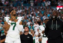 Jets to start Justin Fields after Tyrod Taylor’s injury, brash comments by owner