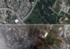 ce que les images par satellite montrent des dégâts