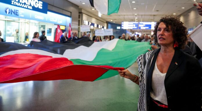 des bateaux d’une nouvelle flottille interceptés par l’armée israélienne au large des côtes du territoire palestinien