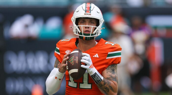 Miami’s Carson Beck talks split from Hanna Cavinder