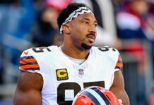Myles Garrett frustrated with Browns loss despite record five-sack game