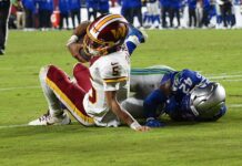 Commanders’ Jayden Daniels suffers horrific injury vs Seahawks