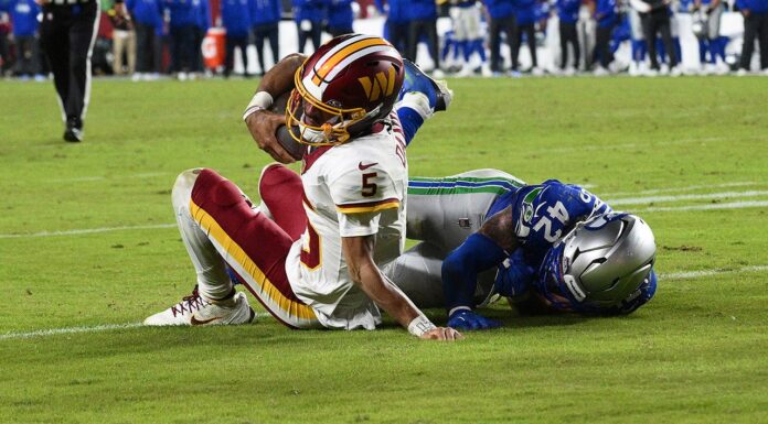 Commanders’ Jayden Daniels suffers horrific injury vs Seahawks