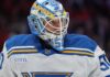 Blues’ Jordan Binnington tries to pocket Alex Ovechkin’s milestone goal