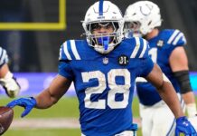 Colts’ Jonathan Taylor sets franchise record in offensive onslaught vs Falcons