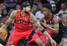 Raptors’ Brandon Ingram spikes water bottle, staffer gets hit in face