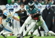 NFL scores: Eagles’ defense completely stymies Lions in win