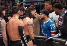 Giants rookie Cam Skattebo fights WWE stars at Madison Square Garden