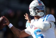 Ole Miss’ Trinidad Chambliss has jerseys stolen before rivalry game, coach says