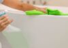 1 cheap cleaning product keeps bathroom sparkling with no scrubbing