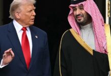 Donald Trump’s telling 10-word message to Saudi crown prince spotted by lip reader | US | News