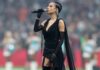 Singer’s outfit choice at NFL game sparks debate on social media
