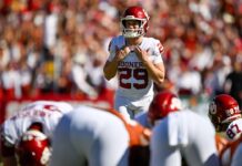 Oklahoma kicker gets ribbing over short shorts