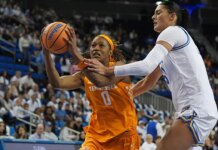 NCAA basketball: Tennessee’s Janiah Barker has awkward postgame moment with UCLA coach
