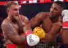 Anthony Joshua knocks out Jake Paul