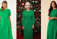 Channel Helen Mirren’s look with this £34 green dress