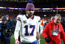 Bills come to emotional Josh Allen’s defense after QB takes blame
