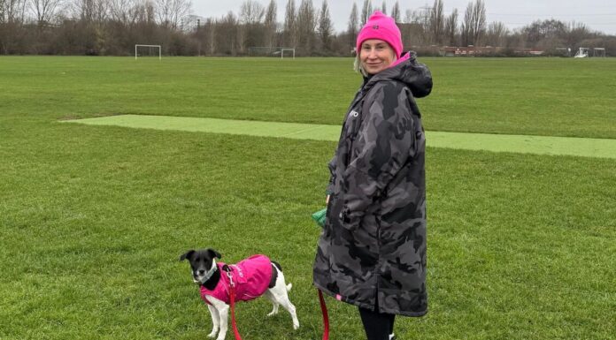 I swapped my dog-walking coat for a changing robe
