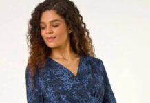 Roman’s ‘flattering’ wrap dress with hidden pockets now from £30