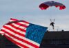 Armed Forces Bowl pregame stunt goes awry as parachutist hits netting