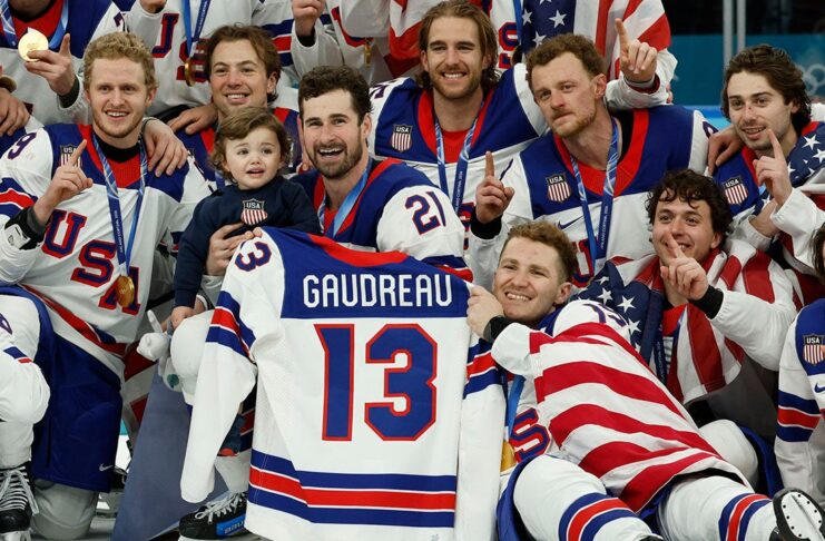 Johnny Gaudreau’s wife talks Olympic hockey honor