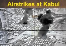 les images des frappes sur Kaboul