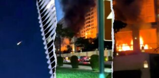 4 injured in Dubai hotel fire after reported Iranian strike