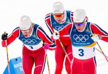 Norway’s Johannes Hoesflot Klaebo sets Olympic record.