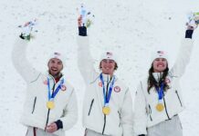 Olympics: Team USA gets gold in freestyle skiing mixed team aerials