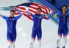 Olympics: Team USA captures silver in men’s team pursuit speedskating